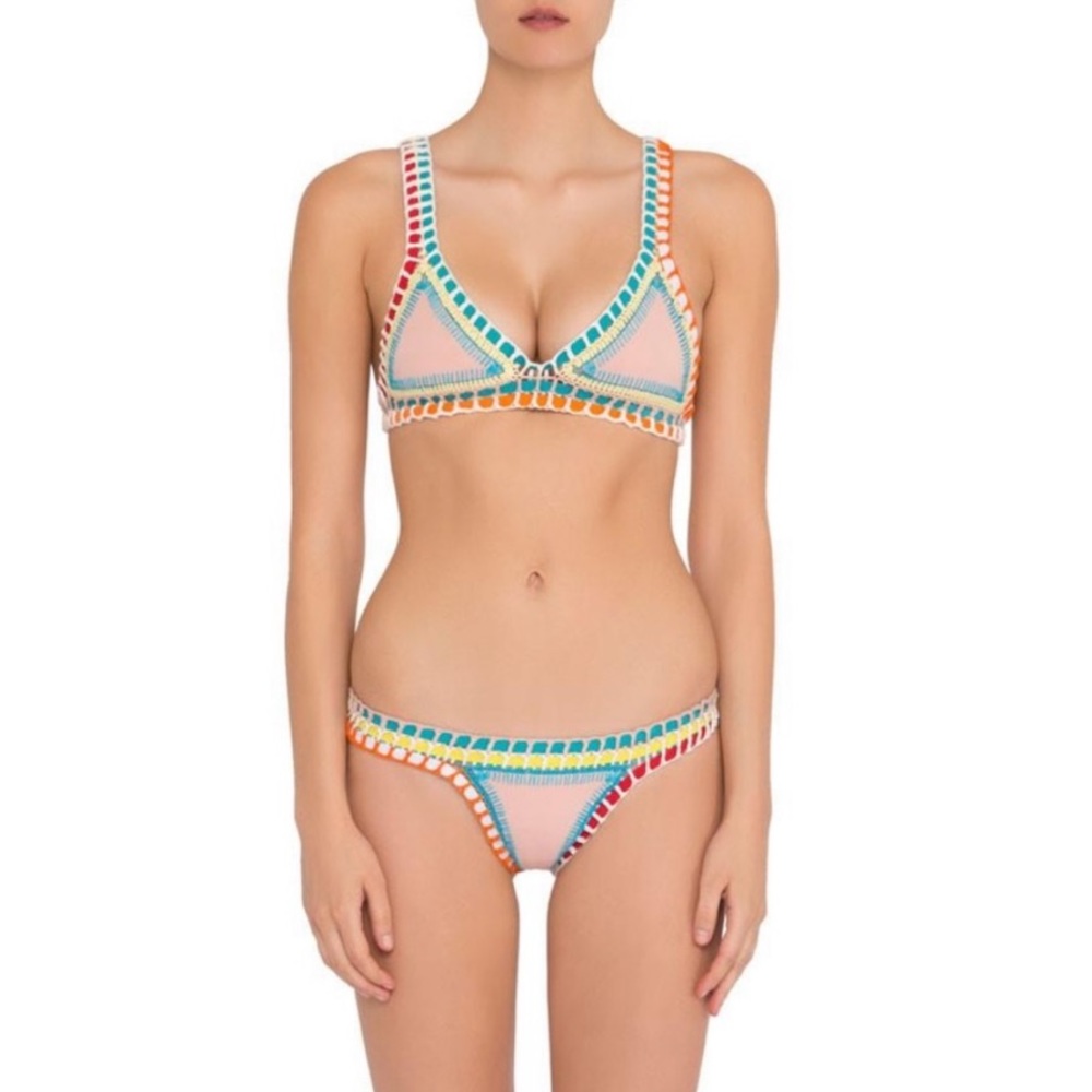 Kiini Luna Crochet Bikini‎ Set Nude Multi